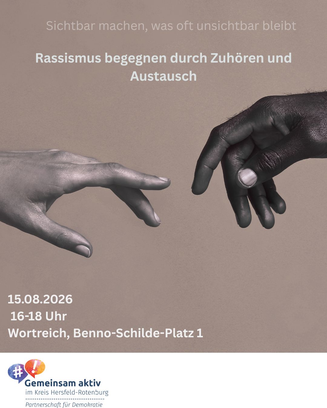 Rassismus begegnen durch Zuhören und Austausch