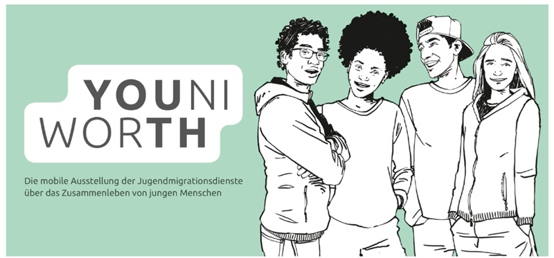 Wanderausstellung YOUNIWORTH: Jugend und Migration im Fokus