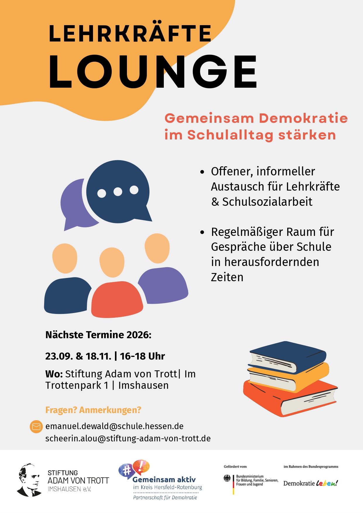 Lehrkräfte Lounge – Gemeinsam für Demokratie