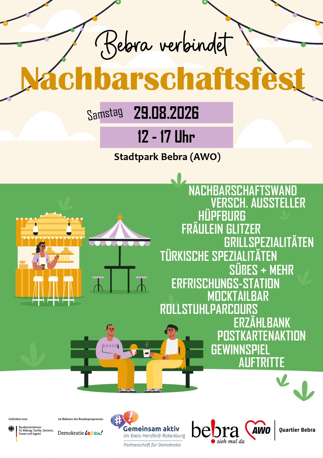 Neuer Termin: Das Nachbarschaftsfest findet am 29.08. statt!